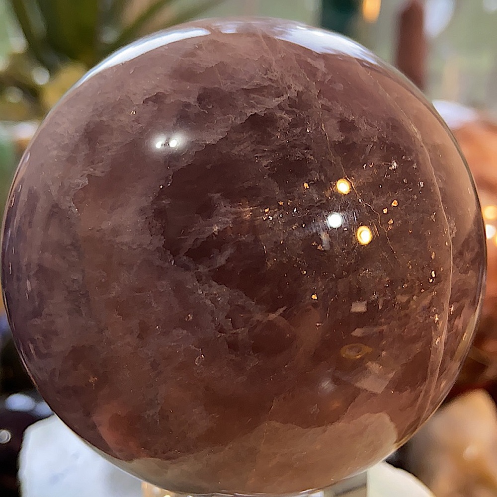 Purple Fluorite Crystal Sphere! Incredible! Watch The Video! - Picture 10 of 11
